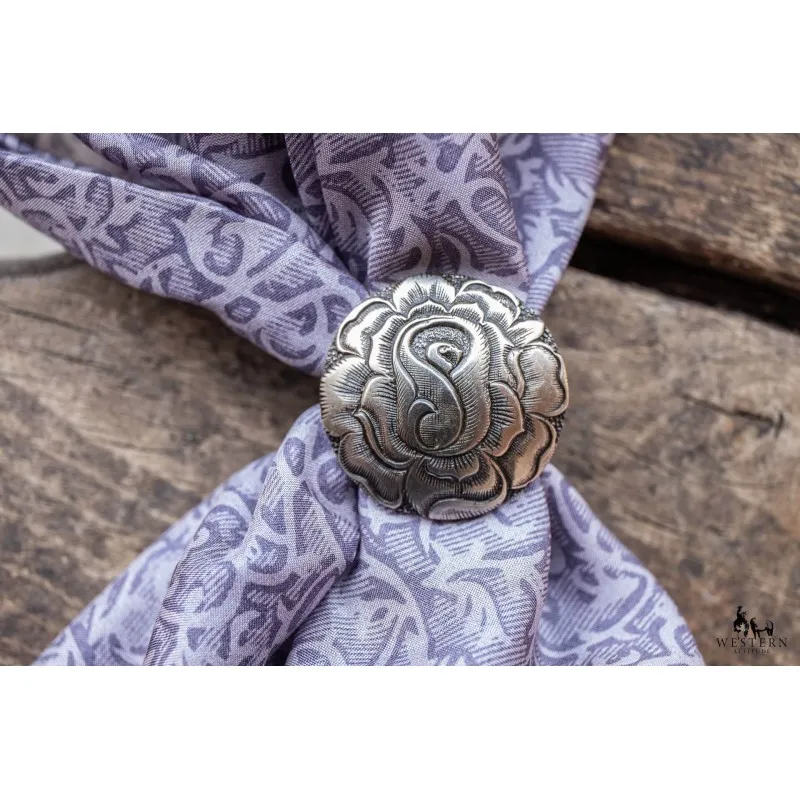 SCARF RING ROSE CONCHO JEREMIAH WATT BRONZE