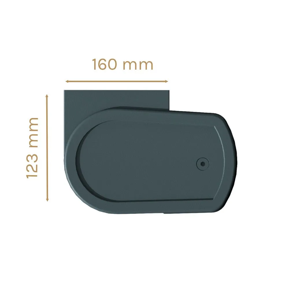 Store banne coffre intégral cinabre 3,00x2,00 m (motorisé à télécommande - gris anthracite stucturé ral7016st - écru)