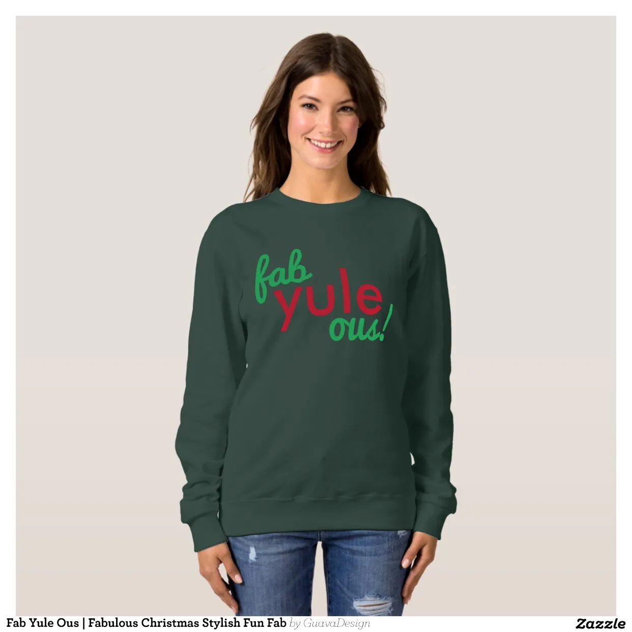 Sweatshirt Fab Yule Ous | Fabuleux Noël élégant Fun Fab