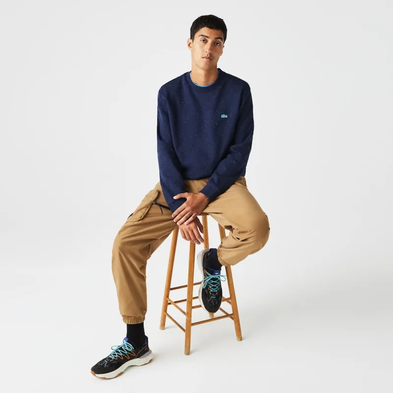 SWEATSHIRT LACOSTE CLASSIF FIT MOUCHETÉ EN MOLLETON