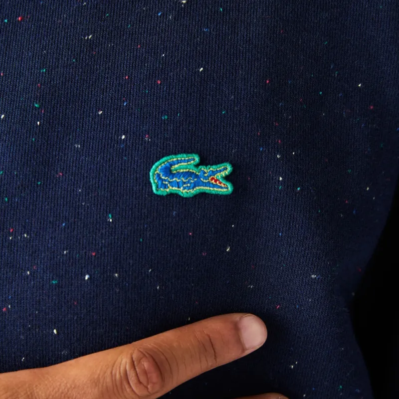 SWEATSHIRT LACOSTE CLASSIF FIT MOUCHETÉ EN MOLLETON