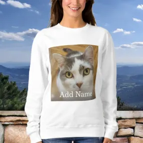 Sweatshirt Photo personnalisée et nom personnalisé