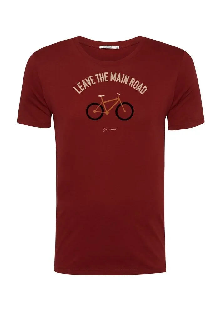 T-shirt Bike Leave Road burgundy Taille XXL