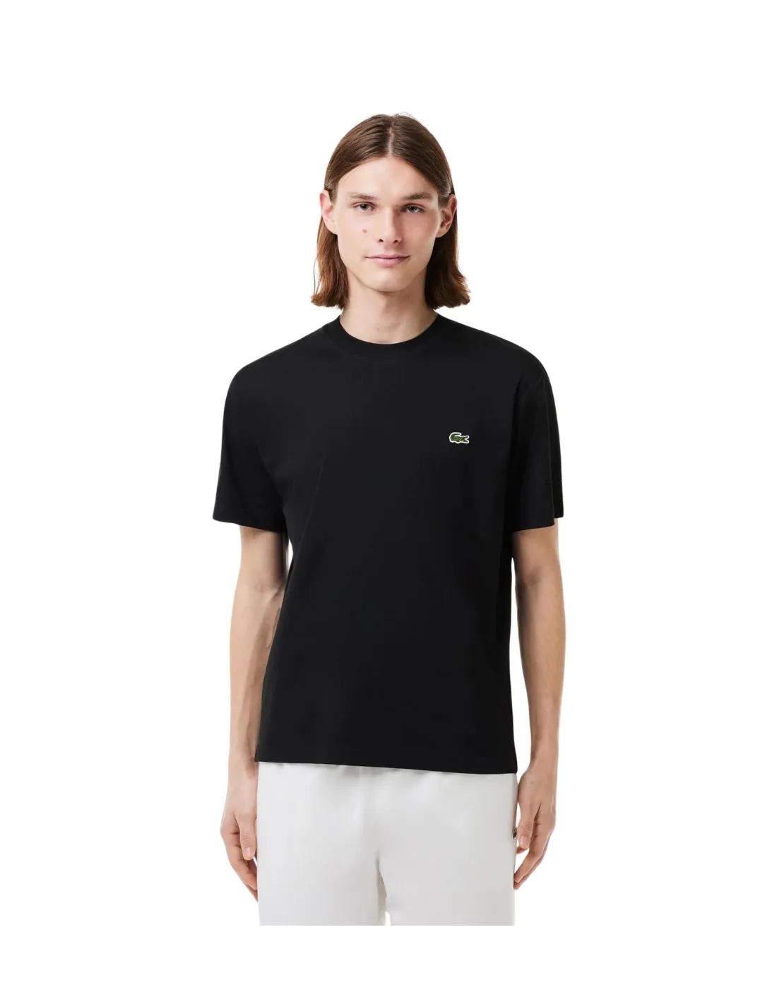 T shirt homme Lacoste Ref 62387 031 Noir