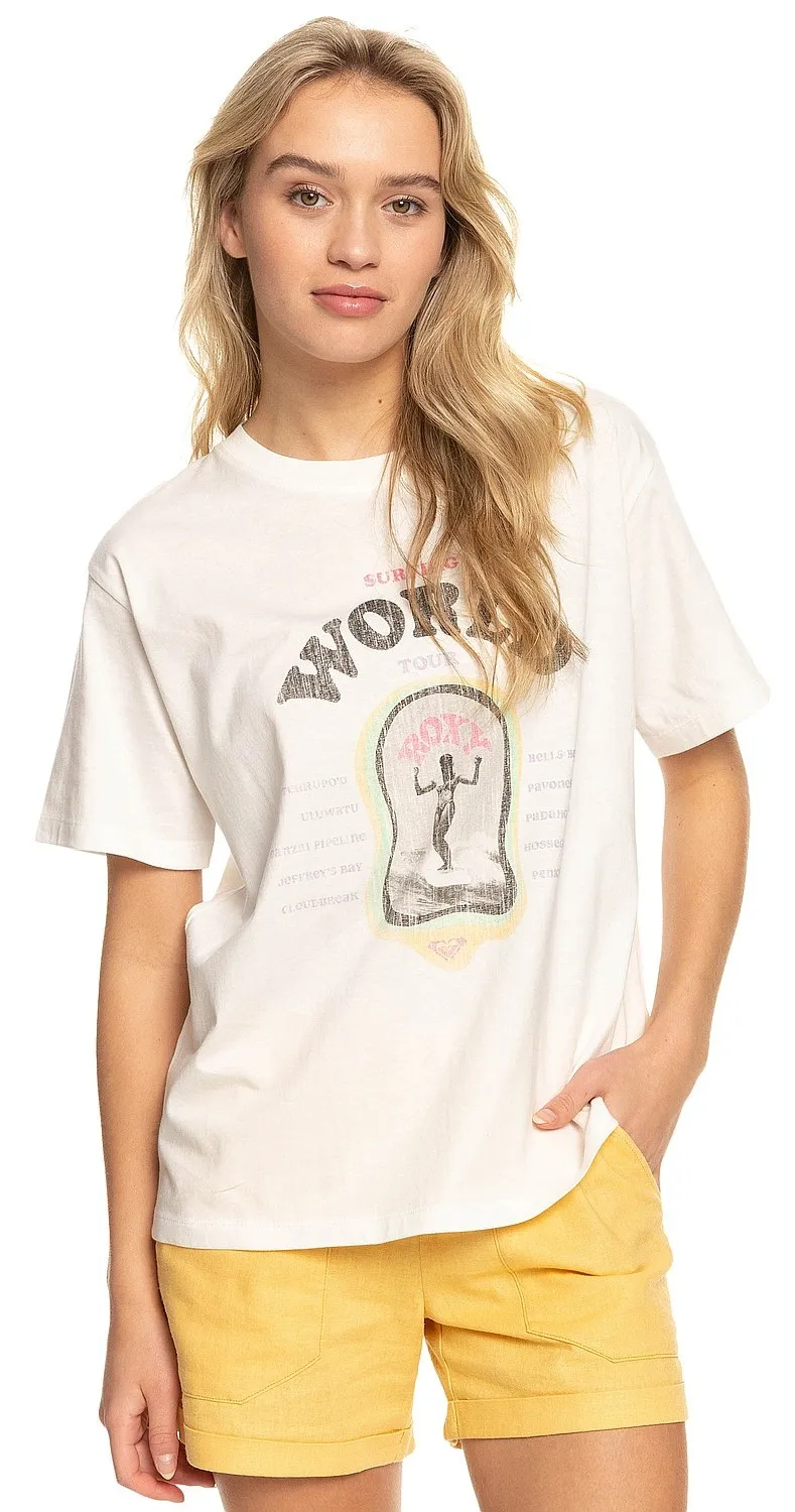 T-shirt Roxy Moonlight Sunset B - WBK0/Snow White - women´s