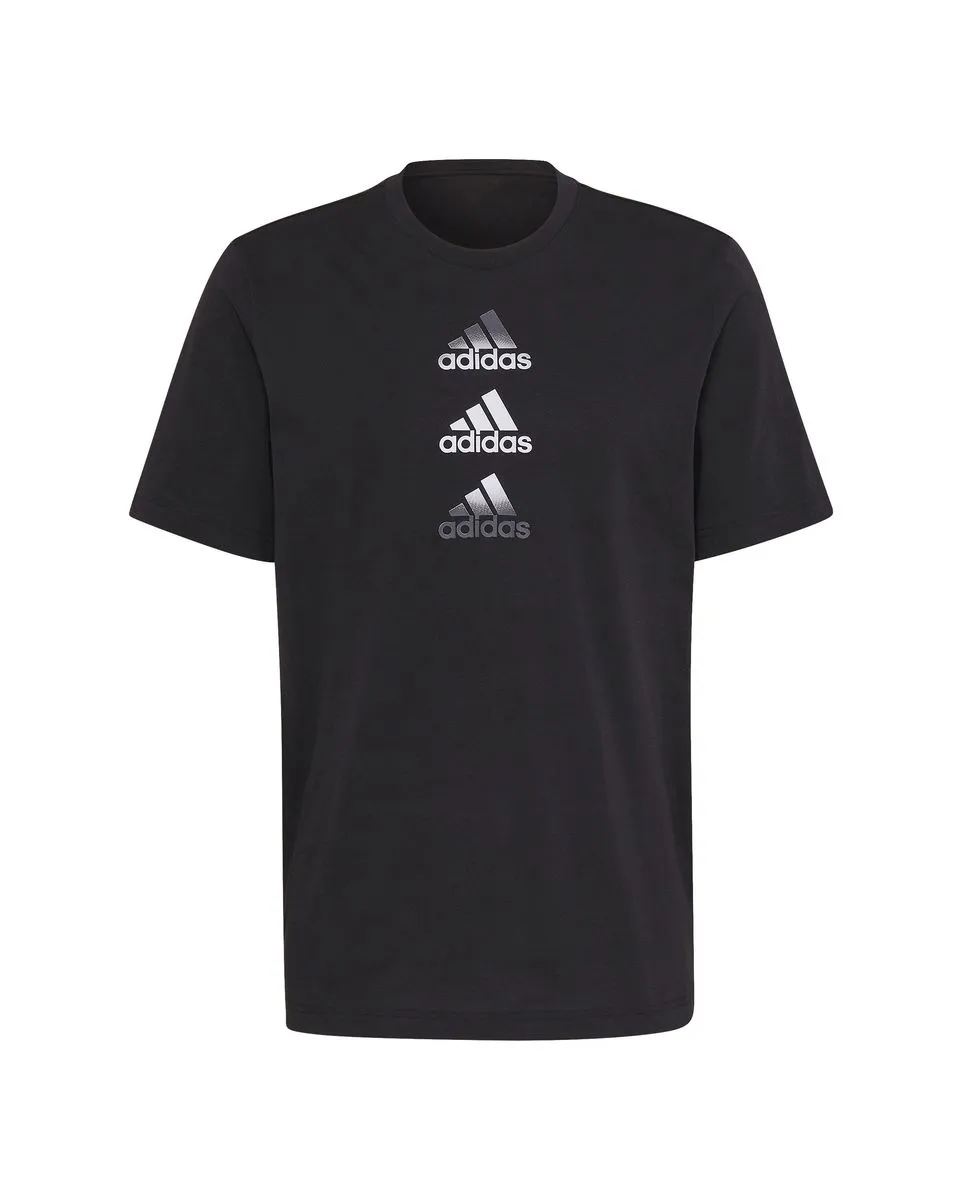 Tee shirt manche courte Homme D2M LOGO TEE Noir