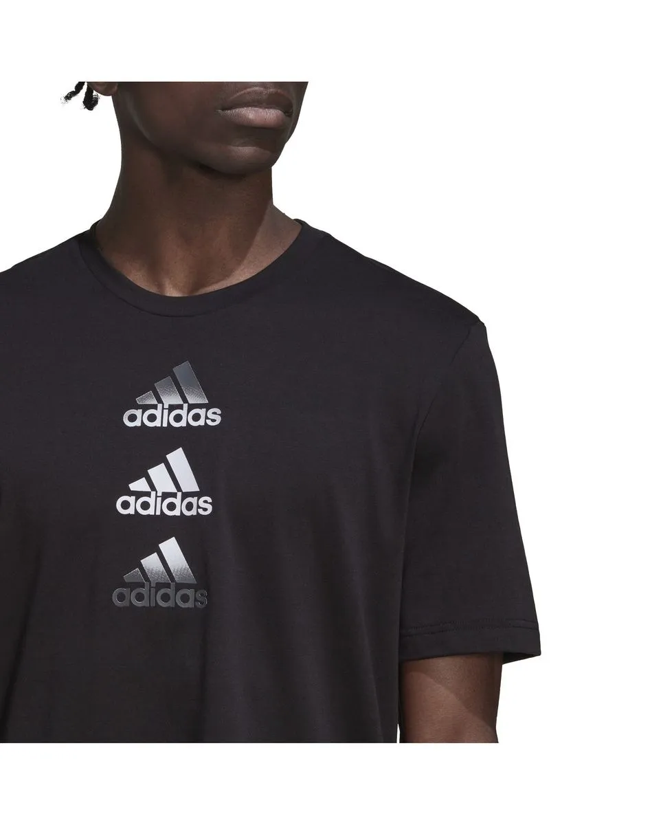 Tee shirt manche courte Homme D2M LOGO TEE Noir