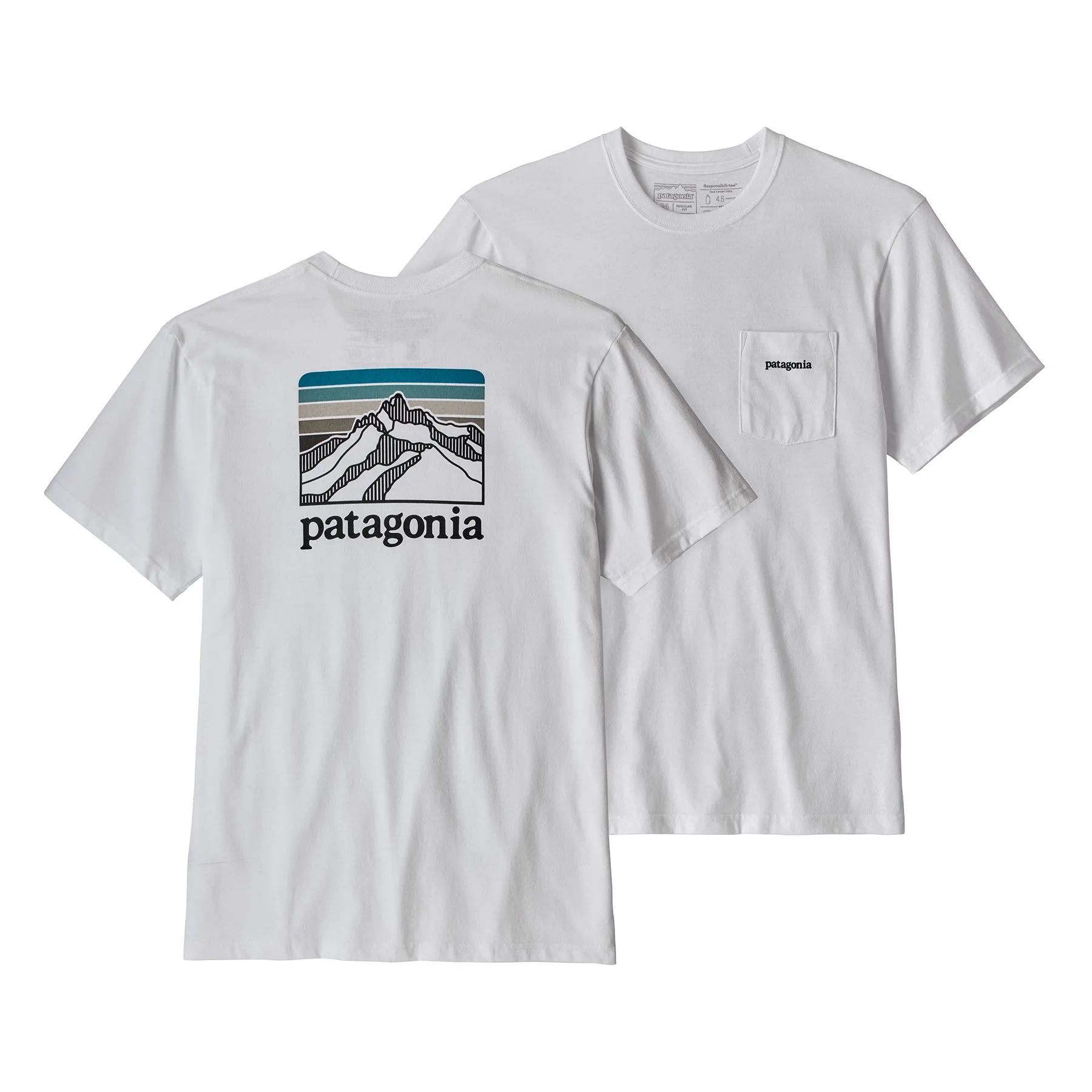 Tee-Shirt M's Line Logo Ridge Pocket Responsibili-Tee - WHI