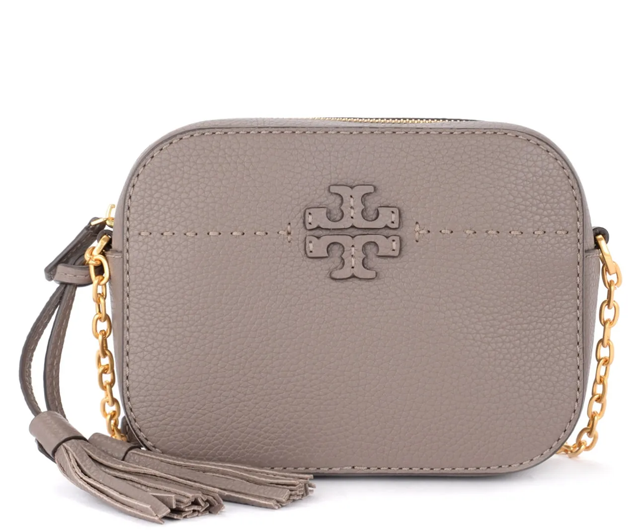 Tory Burch Sac à bandoulière McGraw en cuir taupe