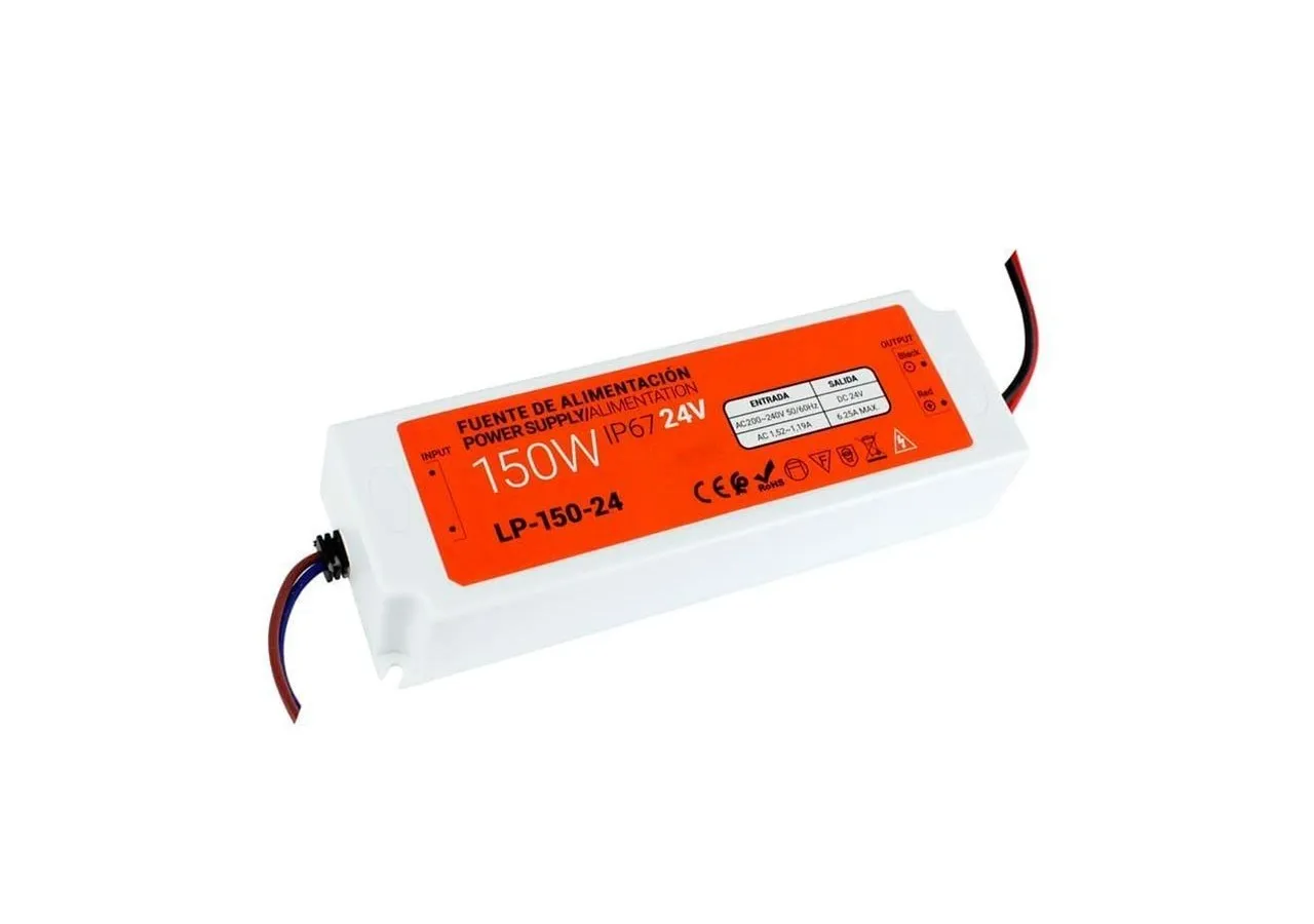 Transformateur étanche compact 24V 150W IP67 - LP-150-24 - Barcelona LED