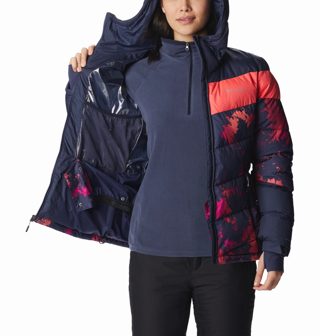 Veste de Ski Women Columbia Abbott Peak Insulated Jacket Nocturnal Lookup Nocturnal Neon Sun