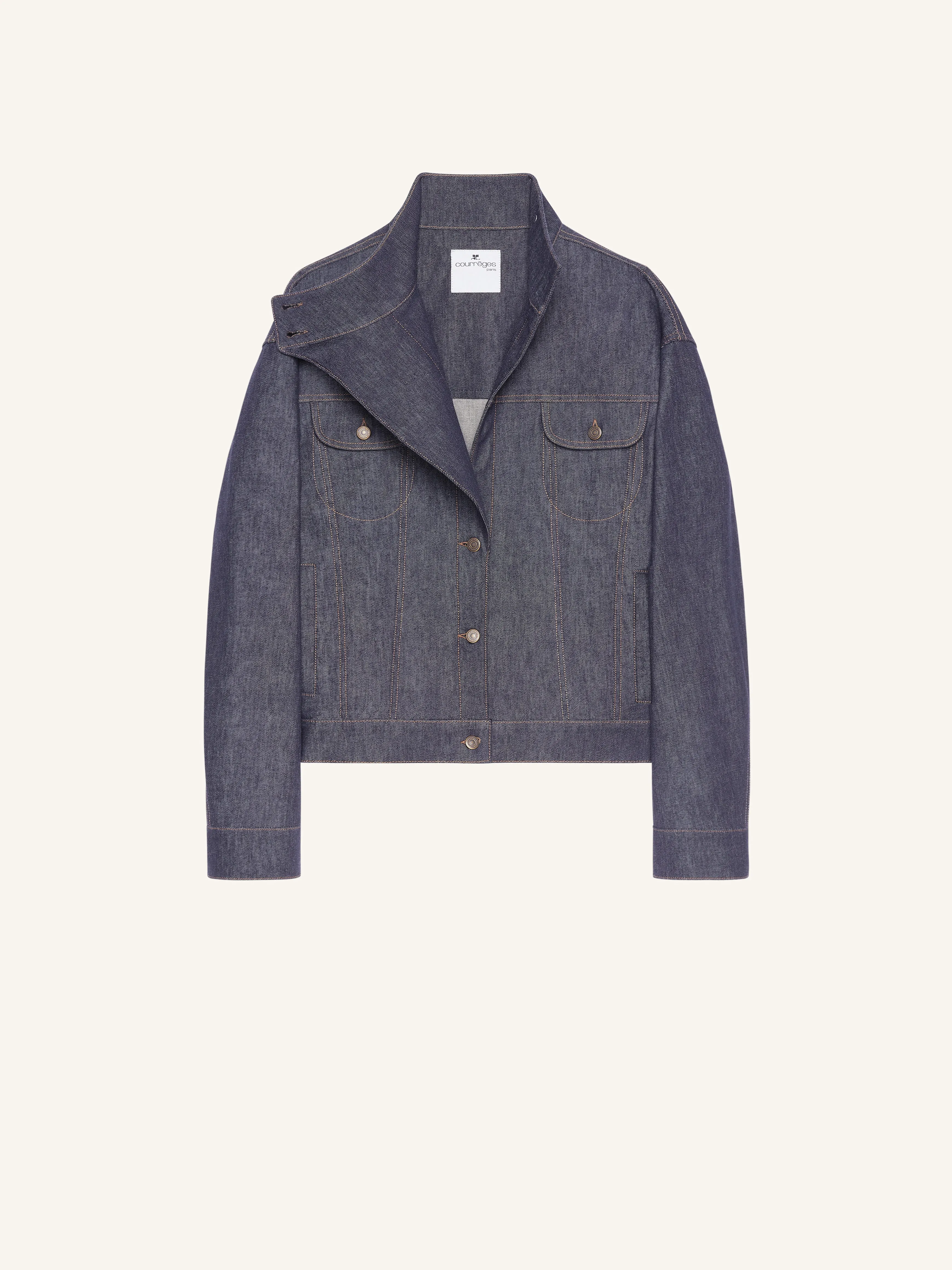 VESTE MOTORCYCLE EN DENIM