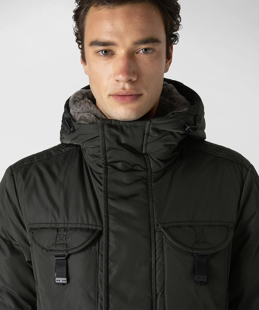 Veste Peuterey Men Aiptek NBE 03 Fur Dark Green